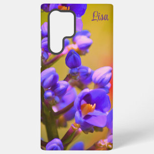 Funda Para Samsung Galaxy S22 Ultra Funda Samsung de flor morada personalizada