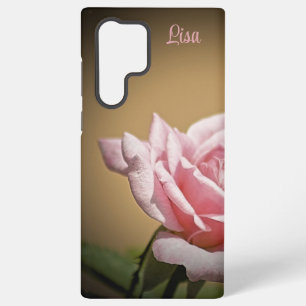 Funda Para Samsung Galaxy S22 Ultra Funda Samsung de la flor rosa rosa personalizada