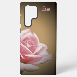 Funda Para Samsung Galaxy S22 Ultra Funda Samsung de la flor rosa rosa personalizada