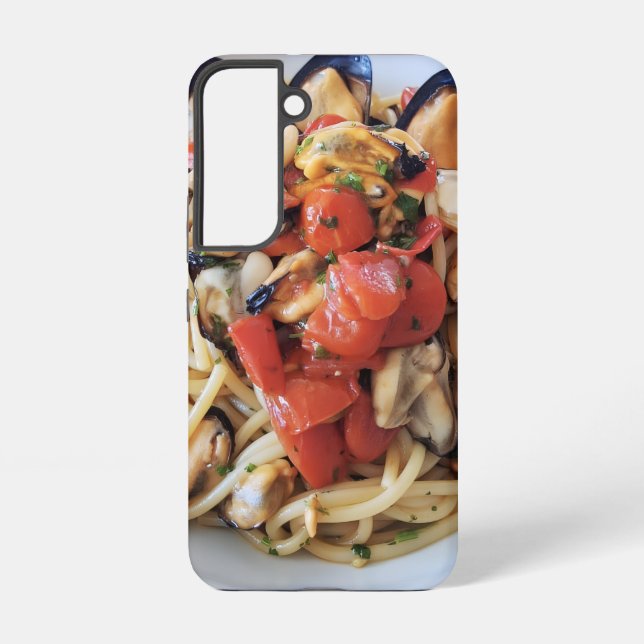 Funda Para Samsung Galaxy Funda Samsung de la pasta de pescado italiana (Reverso )