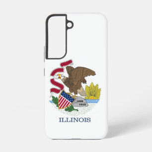 Funda Para Samsung Galaxy S22 Funda Samsung Galaxy S22 Bandera de Illinois