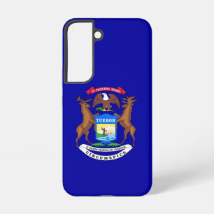 Funda Para Samsung Galaxy S22 Funda Samsung Galaxy S22 Bandera de Michigan