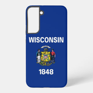 Funda Para Samsung Galaxy S22+ Funda Samsung Galaxy S22 Plus Bandera de Wisconsin