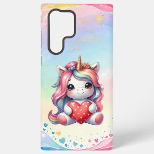 Funda Para Samsung Galaxy S22 Ultra Funda Samsung Unicornio de Amor Magia Cálida