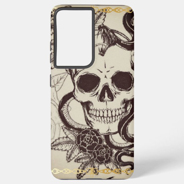 Funda Para Samsung Galaxy Fundas de cráneo para teléfono (Reverso )