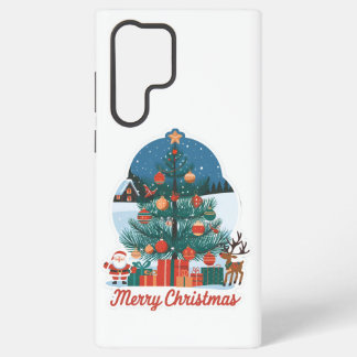 Funda Para Samsung Galaxy S22 Ultra Fundas de Navidad Samsung Galaxy S22 Ultra Merry