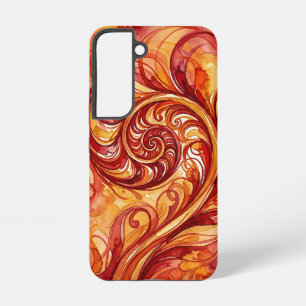 Funda Para Samsung Galaxy S22 Fundas para Samsung de Helecho Abstracto de Fuego