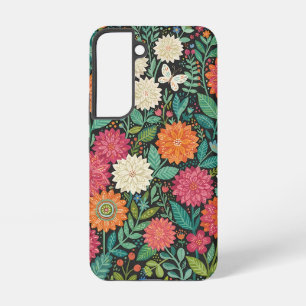 Funda Para Samsung Galaxy S22 Fundas Samsung de Dalias de Arte Popular Abstracto