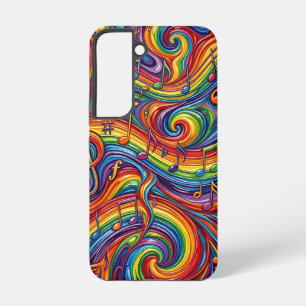 Funda Para Samsung Galaxy S22 Fundas Samsung de notas musicales abstractas en ar