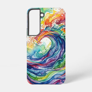 Funda Para Samsung Galaxy S22 Fundas Samsung de Onda de Océano Abstracto Arcoíri