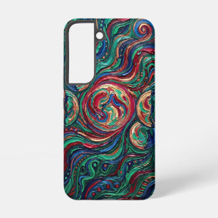 Funda Para Samsung Galaxy S22 Fundas Samsung de tono de joya de fase lunar abstr