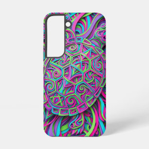 Funda Para Samsung Galaxy S22 Fundas Samsung Neon Vibrante Caparazón de Tortuga