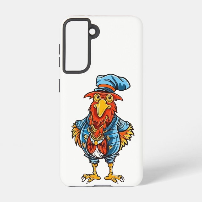 Funda Para Samsung Galaxy Funny Bossy Personalizado Rooster (Reverso )