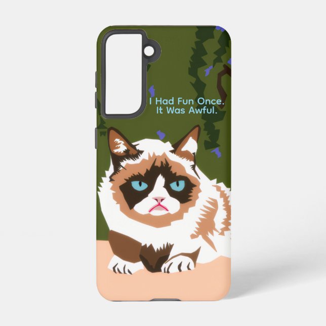Funda Para Samsung Galaxy Funny Grumpy Cat Samsung Galaxy Case (Reverso )