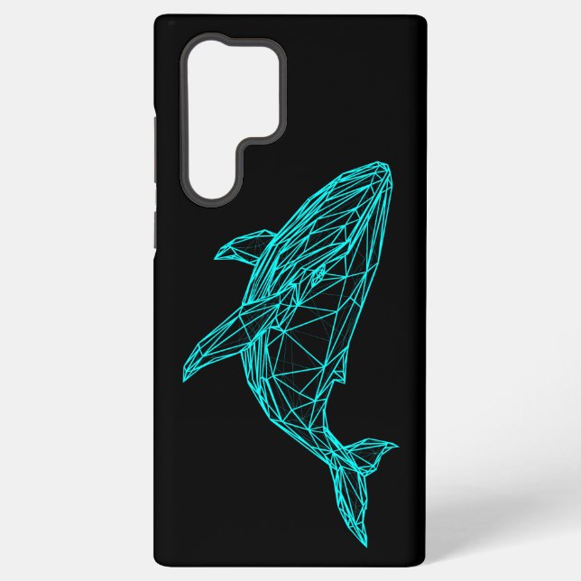 Funda Para Samsung Galaxy Futuristic Geometric Whale  (Reverso )