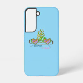 Funda Para Samsung Galaxy S22 Gafas de sol hola vacaciones de verano 