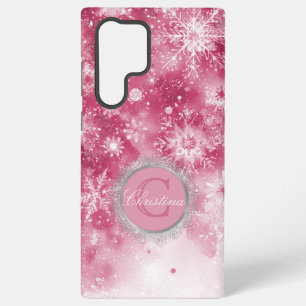 Funda Para Samsung Galaxy S22 Ultra Galaxia de copos de nieve
