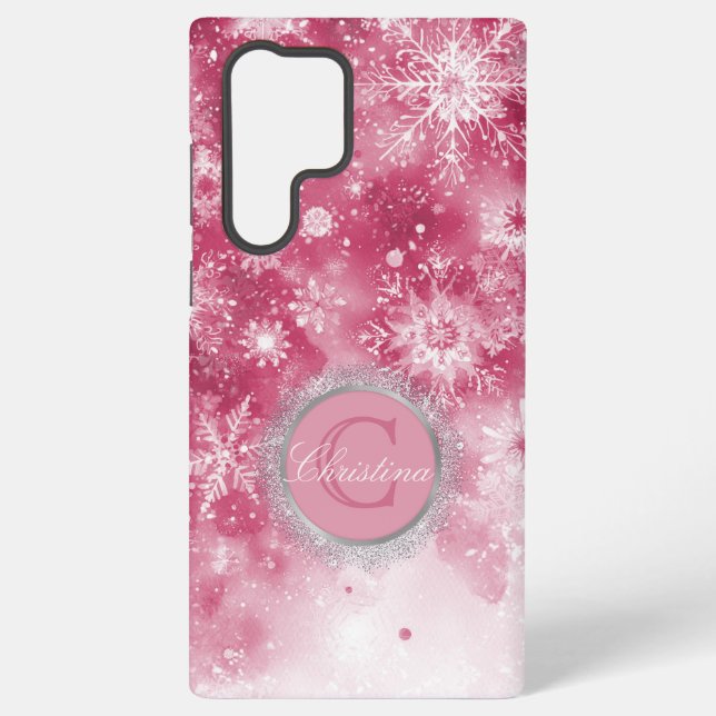 Funda Para Samsung Galaxy Galaxia de copos de nieve (Reverso )