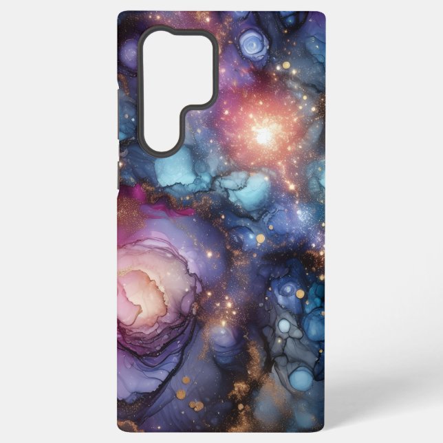 Funda Para Samsung Galaxy Galaxy Alcohol Ink (Reverso )