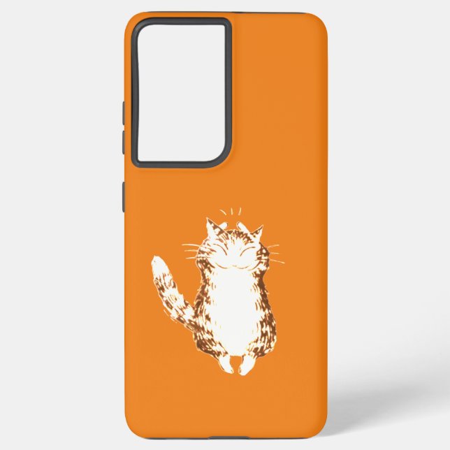 Funda Para Samsung Galaxy galaxy samsung s21 diseño de gatos felices ultra F (Reverso )