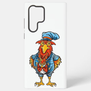 Funda Para Samsung Galaxy S22 Ultra Gallo de Dibujos Animados Divertido y Mandón