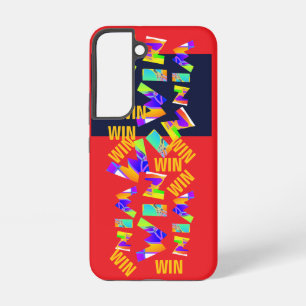 Funda Para Samsung Galaxy S22 ¡GANAR! ¡GANAR! Rojo de logotipo