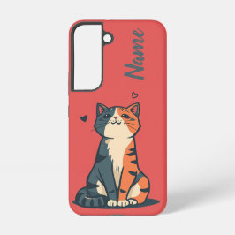 Funda Para Samsung Galaxy S22 Garras Hermanas | Gato Personalizado para Amantes