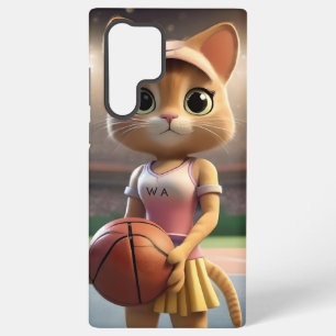 Funda Para Samsung Galaxy S22 Ultra Gata de Netball Femenina,