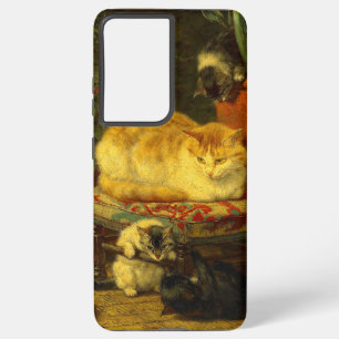 Funda Para Samsung Galaxy S21 Ultra Gatitos en juego