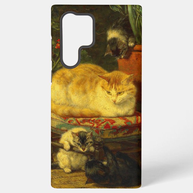 Funda Para Samsung Galaxy Gatitos en juego (Reverso )
