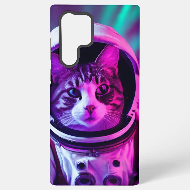 Funda Para Samsung Galaxy gato astronauta (Reverso )