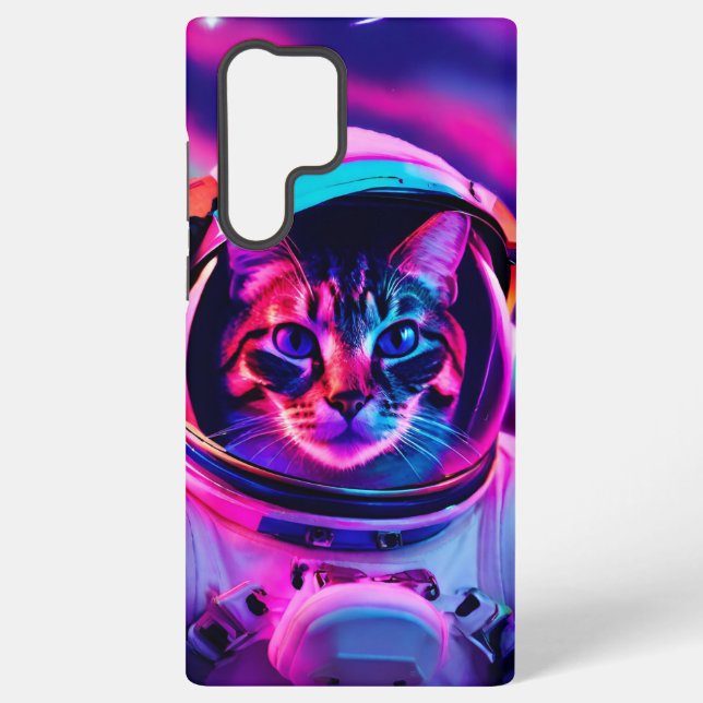 Funda Para Samsung Galaxy gato astronauta (Reverso )