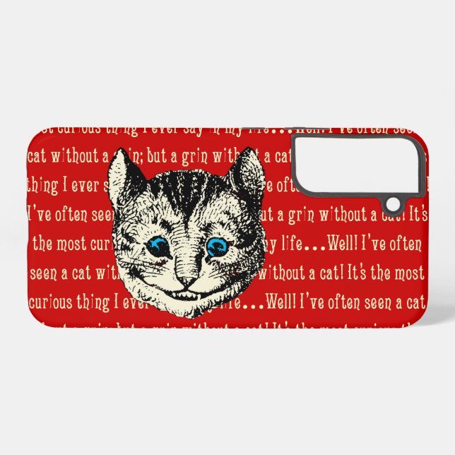 Funda Para Samsung Galaxy Gato de Cheshire (Reverso Horizontal)