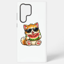 Gato de sandía genial