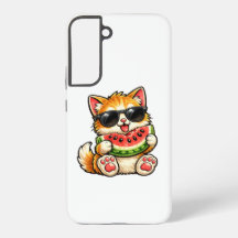 Gato de sandía genial