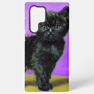 Funda Para Samsung Galaxy S22 Ultra Gato estilo Van Gogh