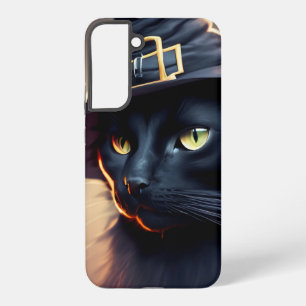 Funda Para Samsung Galaxy S22+ Gato Negro Halloween