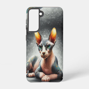 Funda Para Samsung Galaxy S21 Gato Sfinx Realista, Gato Sphynx sin Cabello
