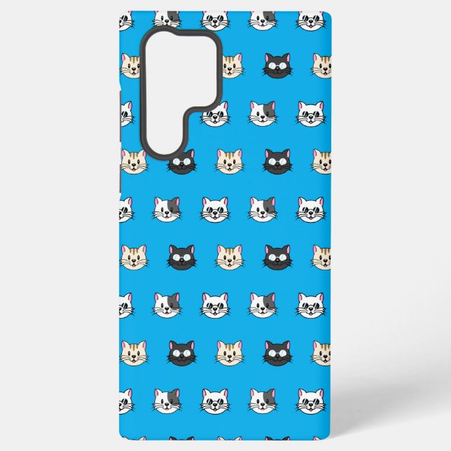 Funda Para Samsung Galaxy Gatos con lentes de lectura y gafas de sol (Reverso )