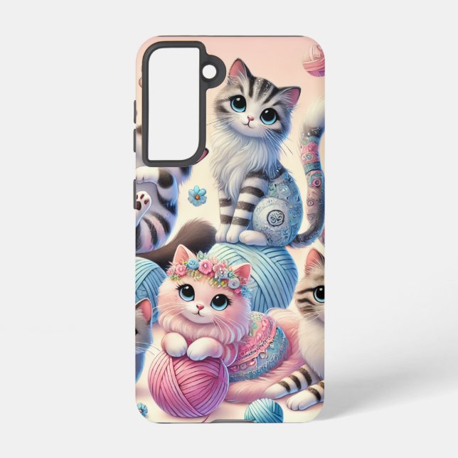Funda Para Samsung Galaxy Gatos cortos (Reverso )