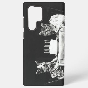 Funda Para Samsung Galaxy S22 Ultra Gatos de cosecha en una fiesta de cumpleaños