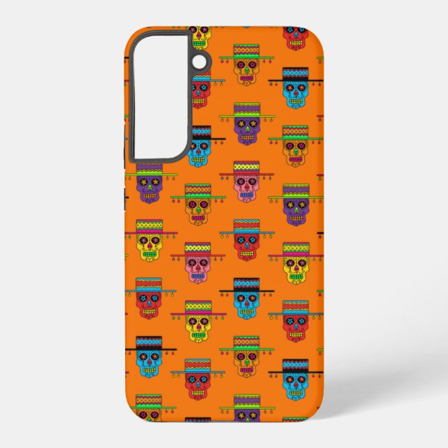 Funda Para Samsung Galaxy Gaucho Sugar Skull (Reverso )