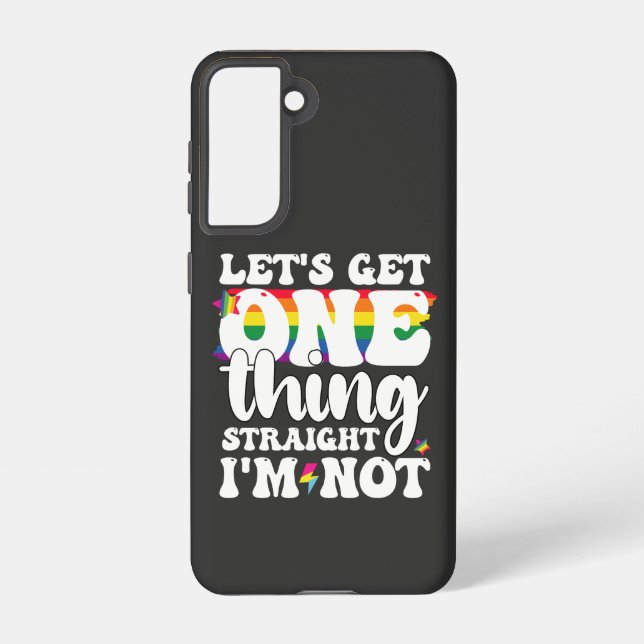 Funda Para Samsung Galaxy Gay del Orgullo LGBT, tengamos una cosa, yo no (Reverso )
