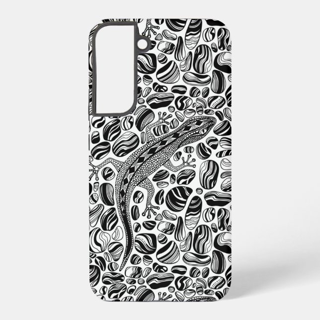 Funda Para Samsung Galaxy Gecko y guijarros (Reverso )