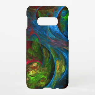 Funda Para Samsung Galaxy S10E Génesis Blue Abstract Art Matte