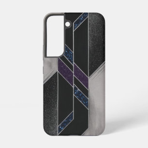 Funda Para Samsung Galaxy S22 Geométrico negro moderno