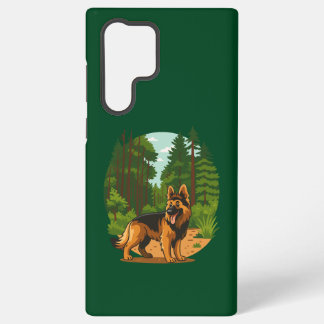 Funda Para Samsung Galaxy S22 Ultra German Shepherd Forest Adventure Dog 