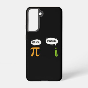 Funda Para Samsung Galaxy S21 Get Real Be Rational Funny Math Pi Day Geek