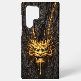 Funda Para Samsung Galaxy S22 Ultra Gilded Bark Liquid Gold Dragon