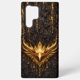 Funda Para Samsung Galaxy S22 Ultra Gilded Bark Liquid Gold Phoenix